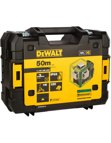 Nivel láser Verde 3 lineas 360º con batería 12V Max Dewalt DCE089D1G DEWALT - 8