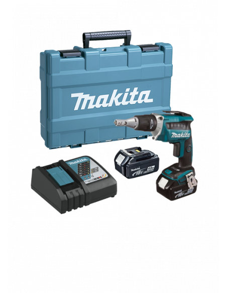 Atornillador para Pladur Makita 18V 2 baterías 4.0Ah y maletín DFS452RME MAKITA - 1