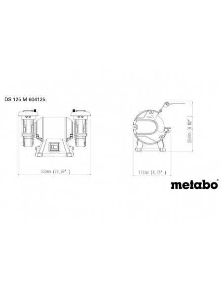 Esmeriladora Doble Metabo DS 125 M METABO - 4