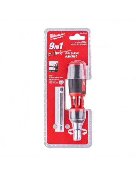 Ratcheting Multi-Point 9-in-1 Screwdriver with Ratchet Milwaukee MILWAUKEE - 3