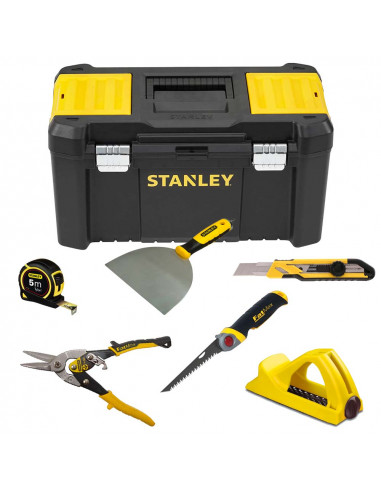 Kit herramientas manuales para Panel Yeso 7 piezas Stanley CPROF666 STANLEY - 1