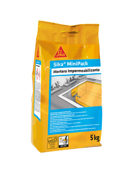 Minipack Mortero Impermeabilizante 5kg Sika SIKA - 1