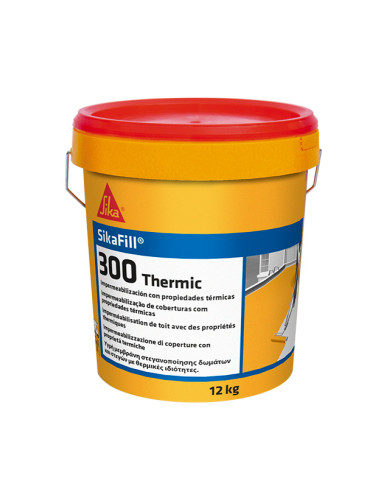 Sikafill-300 Thermic Blanco 12kg Impermeabilizante elástico con propiedades térmicas SIKA - 1