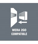 Juego 9 puntas 25mm con porta-puntas Wera Kraftform Kompakt Stubby ESD 1