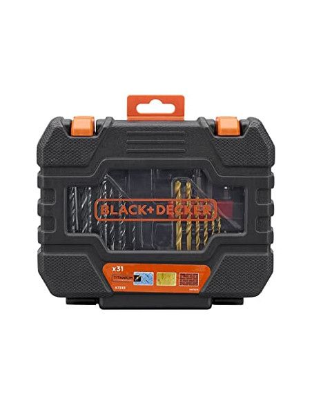 Taladro Percutor Brushless Black+Decker 18V 13mm + 2 baterías 2Ah + caja + 31 accesorios BL188D2KA31 BLACK + DECKER - 2