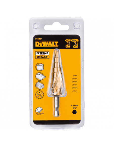 Broca Cónica Metal Xtreme 6-18mm Dewalt DT5027 DEWALT - 2