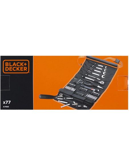 Rollo de nylon con 76 Accesorios para automóvil A7063 Black+Decker BLACK + DECKER - 4