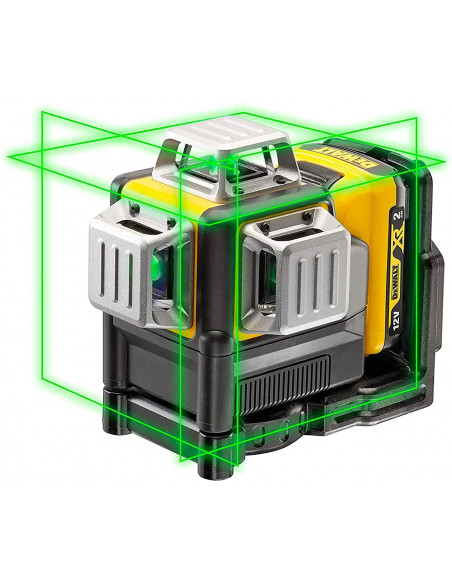 Green laser level 3 lines 360º with battery 12V Max Dewalt DCE089D1G