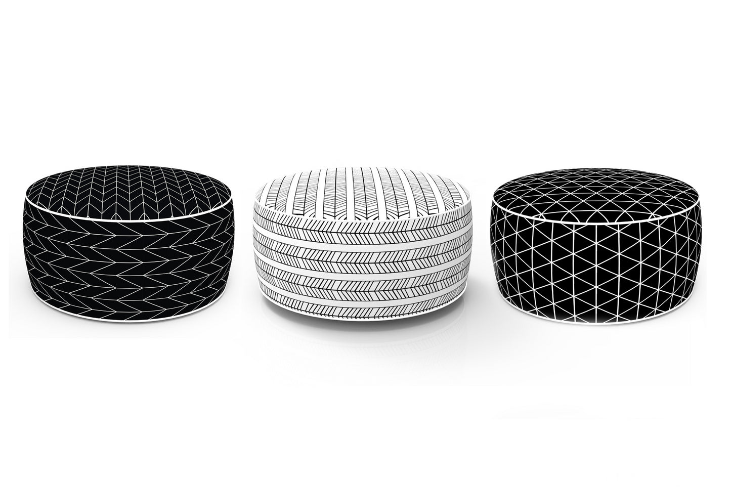 Puf Inflable con Dibujo Gráfico Essenciel Green