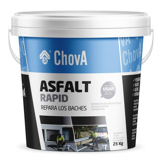 Bote de asfalto en Frio 25kg Asfalt Rapid Chova CHOVA - 1