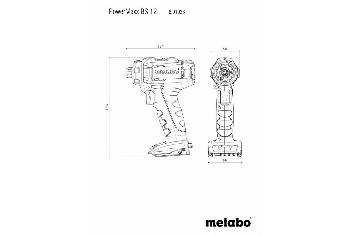 Taladro Atornillador de batería Metabo POWERMAXX BS 12 METABO - 3