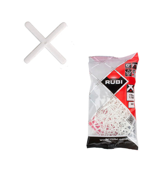 Crucetas para juntas 1,5mm bolsa 300ud Rubi 02912