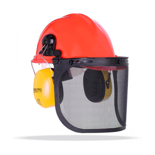 Kit forestal con casco + visor de malla + orejera STEELPRO Marca 2088KFN