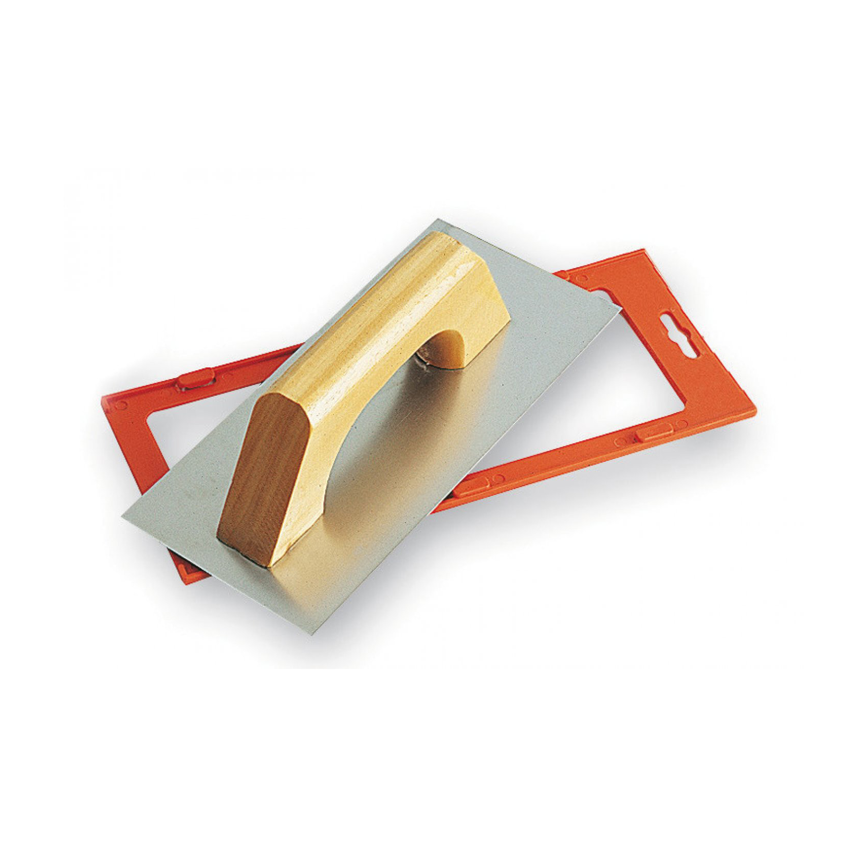 Llana hoja biselada acero inoxidable mango madera española 28x12cm ...