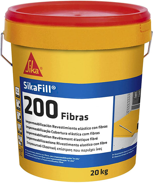 Bote Pintura Impermeable Sikafill-200 Fibras 20kg SIKA - 1
