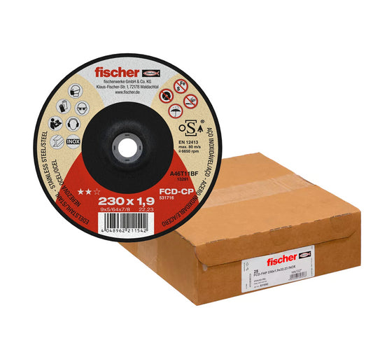 Caja 25uds Disco de corte FCD-FP 230x1,9x22,23 Plus Fischer FISCHER - 1