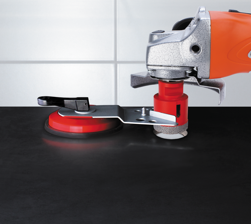 Kit 4 brocas de diamente + Guía Multidrill DRYGRES Rubi