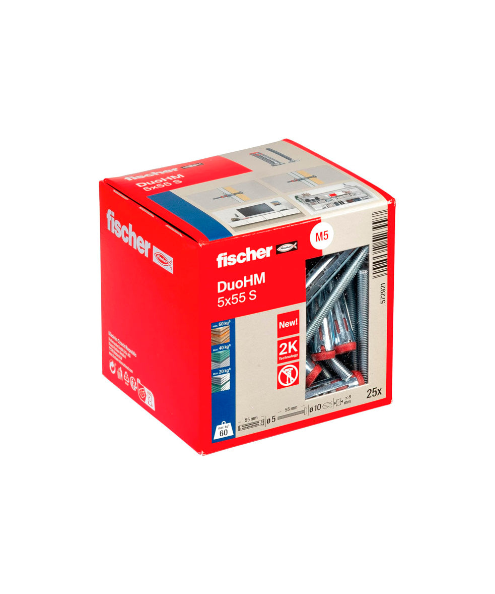 Caja taco DuoHM S TX Fischer 25uds