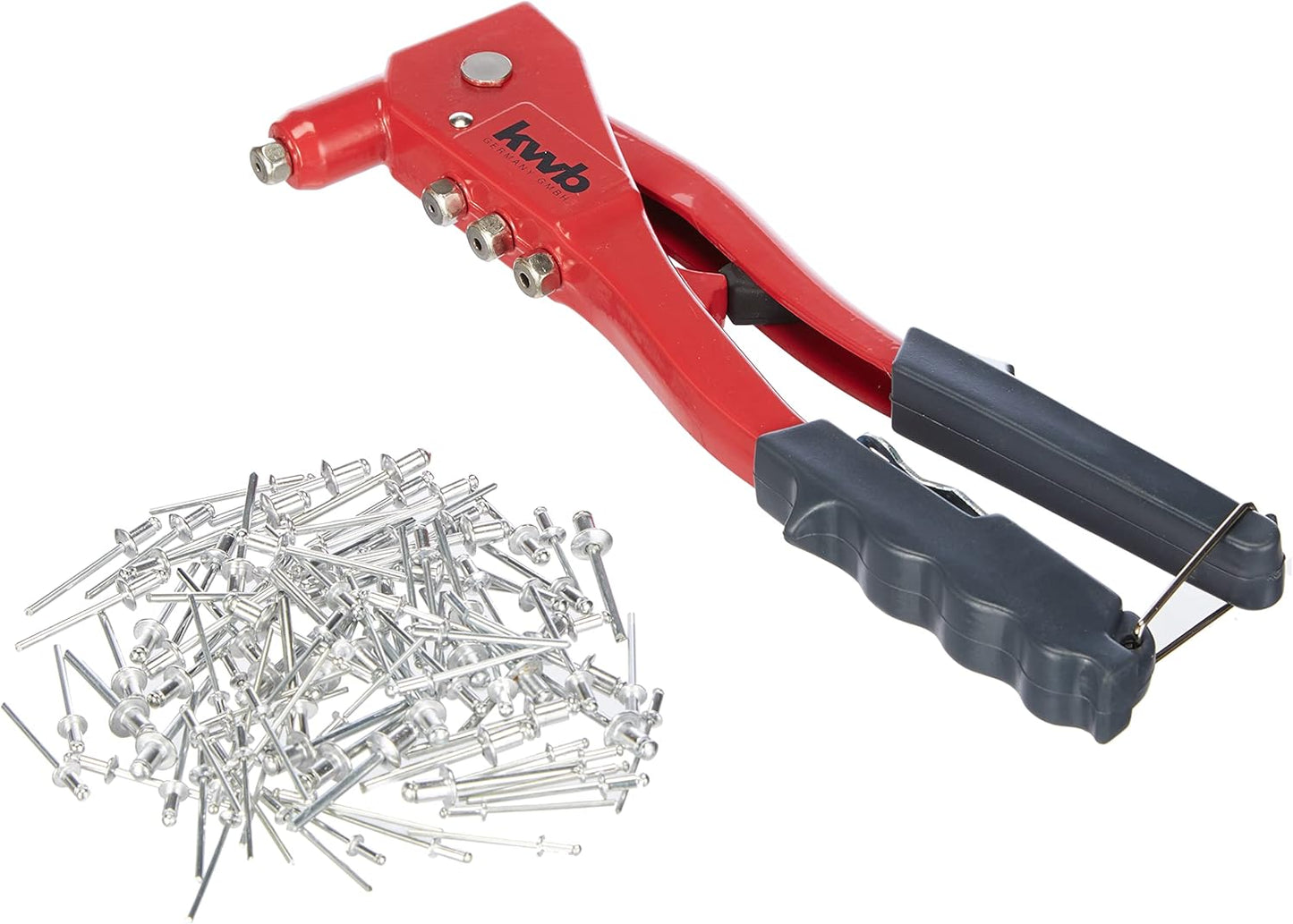 Set Remachadora con 100 remaches KWB 49407190