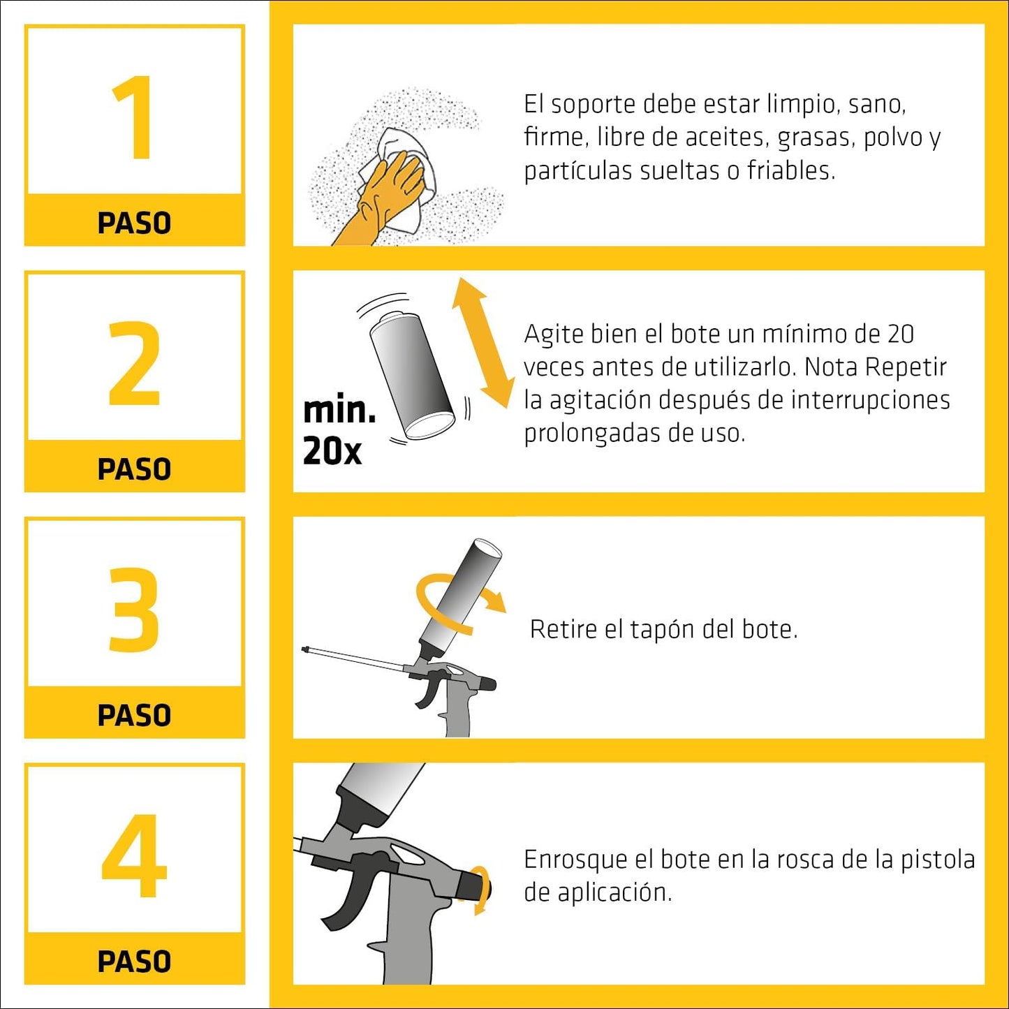 Espuma de poliuretano autoexpandible 750ml Sika Boom-580