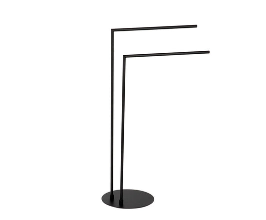 Toallero de pie metal negro industiral Andrea House