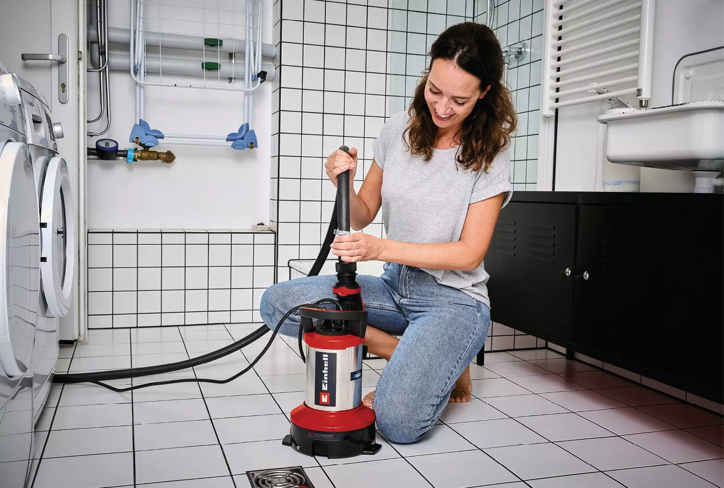 Bomba de aguas sucias y limpias 750W 18.500l/h GE-DP 7535 N LL ECO Einhell