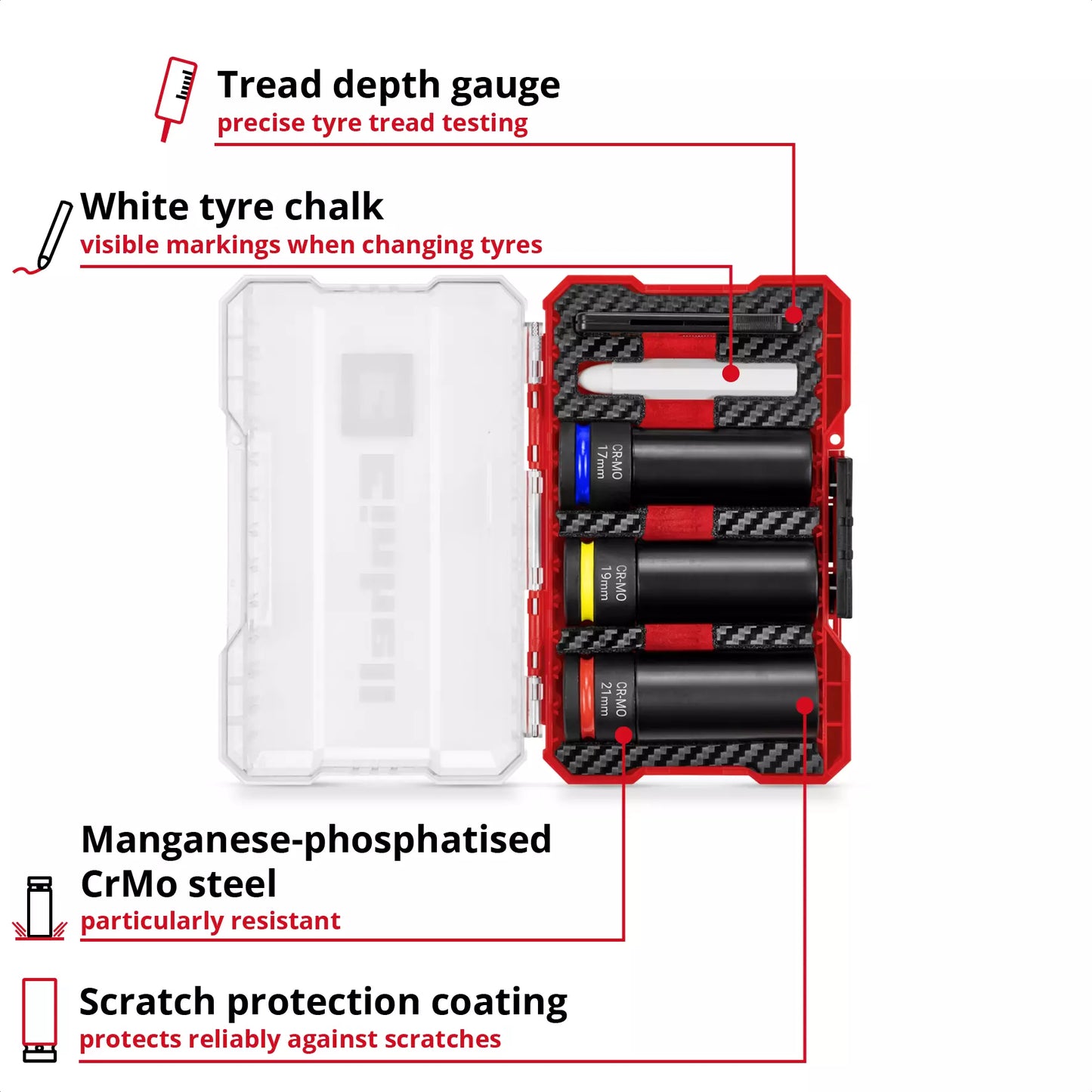Juego de vasos de impacto 5pcs Einhell 49109273