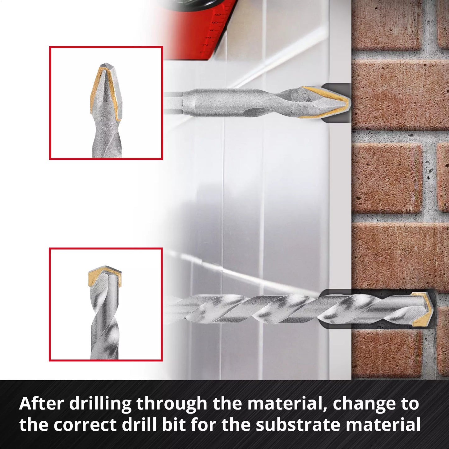 Set brocas porcelanico 4pcs XS-CASE Einhell 49051404