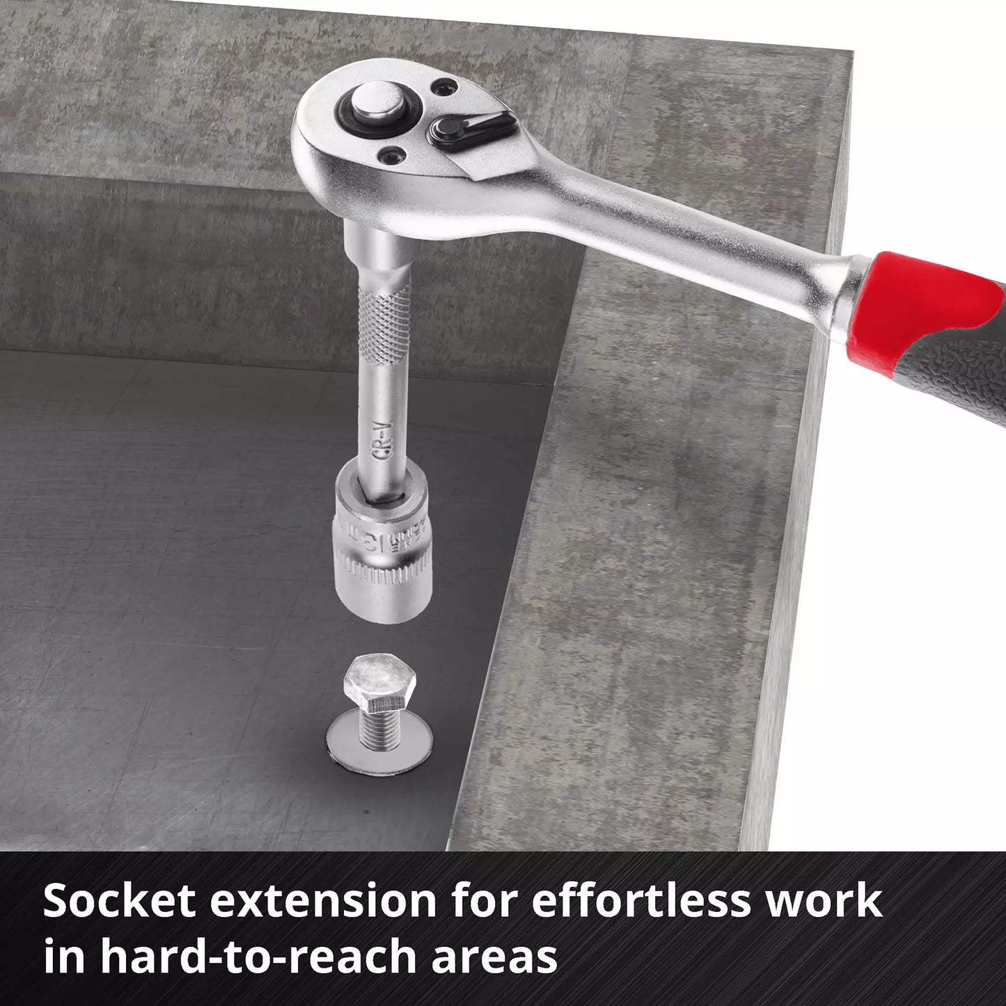 Juego de puntas y vasos L-CASE 37pcs LS Einhell 49109022