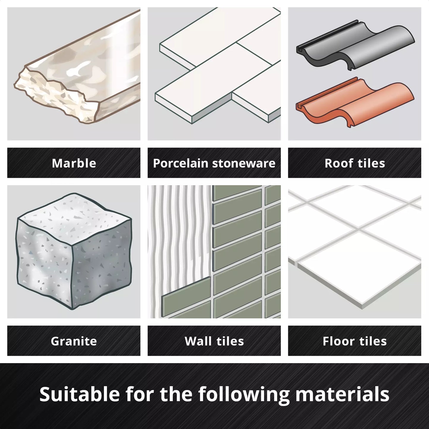 Set brocas porcelanico 4pcs XS-CASE Einhell 49051404