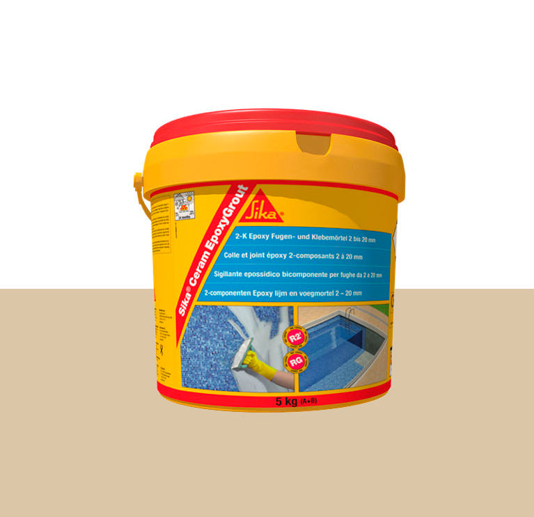 Lechada Epoxy bicomponente para juntas de 2 a 20mm 5kg SikaCeram EpoxyGrout