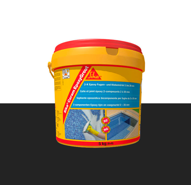 Lechada Epoxy bicomponente para juntas de 2 a 20mm 5kg SikaCeram EpoxyGrout