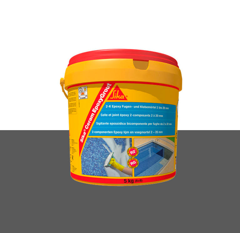 Lechada Epoxy bicomponente para juntas de 2 a 20mm 5kg SikaCeram EpoxyGrout