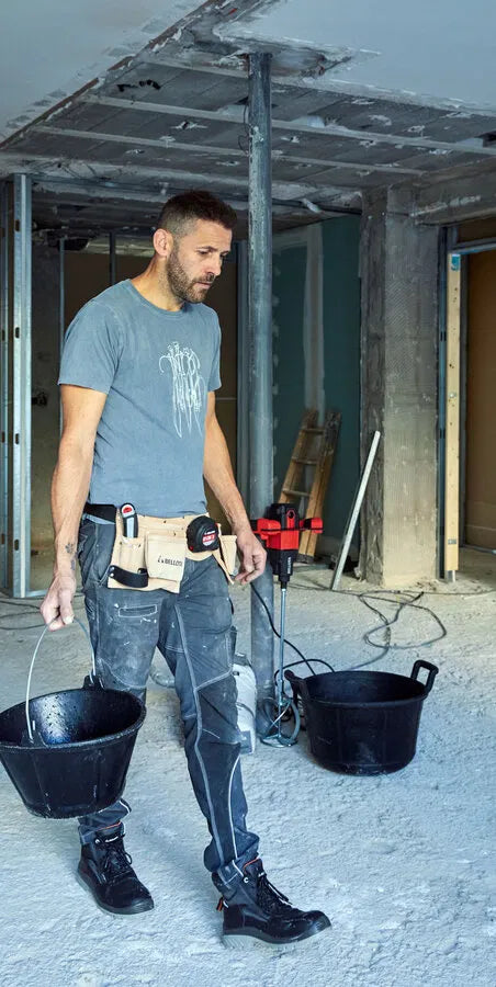 Cubo de caucho italino 10L con asa metálica Bellota BKC10BM