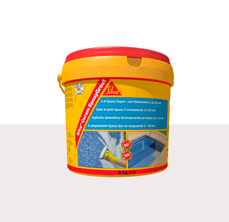 Lechada Epoxy bicomponente para juntas de 2 a 20mm 5kg SikaCeram EpoxyGrout