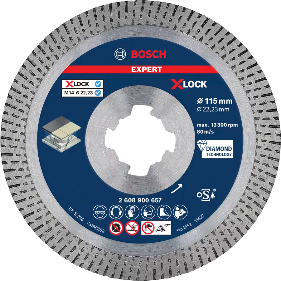 Disco de diamante 115mm Expert Hard Ceramic Bosch