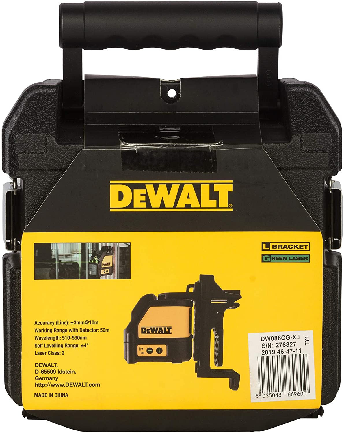 Nivel Láser Dewalt Autonivelante de 2 lineas en Cruz Verde DW088CG DEWALT - 10